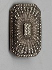 Antique Or Vintage Stunning Art Deco Silver Rectangular Marcasite Brooch 12 77g