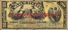 1899 Mexico  El Banco Yucateco 20 Pesos Banknote  Cherub  Allegorical Figures