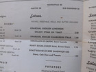 Vintage 1950s The Clubhouse Hotel Kenmore Menu Boston Massachusetts