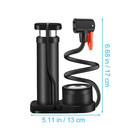 1pc Portable Manual Air Pump With Pressure Gauge For Bicycle  Motorcycle   Car