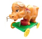 Alladin Plastics Cassie Cow Plastic Pull Toy Vintage 1950s With Box Moo  780