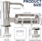 Soap Dispenser For Kitchen Sink  Built In Sink Soap Dispenser Pump With Sponge  