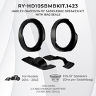Harley Davidson 10  Saddlebag Speaker Kit With Bag Seals For Models 2014   2023