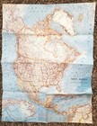 National Geographic Original Apr 1964 A Map Of North America