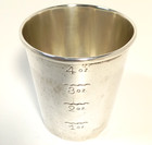 Mid-century Newport By Gorham Sterling Silver 4 Oz  Liquor Measure Or Bar Jigger