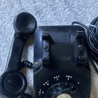 Vntg Bell System Western Electric Black Rotary Telephone   Desk Metal Dial