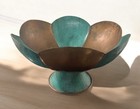 Stunning Vintage Mid Century Scandinavian Hand Hammered Copper Bowl Centerpiece