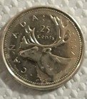 2006 Canadian 25 Cent Vf Rare Ddo Elizabeth Ii P Mint Mark Struck Thru Errors 