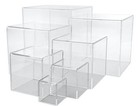 T z Tagz Clear Acrylic Display Stand 5-sided Stackable Box  Bin Or Dust Cover