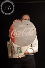 Vintage Double-sided Porcelain Coca-cola Flanged Advertising Sign