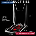 6 Pack Acrylic Book Stand For Display Adjustable Clear Display Holder Easel Coll
