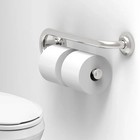 Grab Bar With Integrated Toilet Paper Holder For 2 Mega Rolls