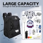 Lacrosse Bag  Field Hockey Bag With Two Stick Holders  Large Lacrosse Backpac   