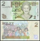 Fiji 2-100 Dollars 6 Pieces Set  2007-2011 Nd  P-109a-114  Unc