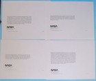 Nasa Concept Illustrations Lot Of 4 Vtg  70s Space Shuttle Color Free Ship
