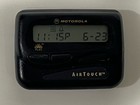 Vintage Motorola Airtouch Flex Pager Black   Powers Up - Missing Battery Cover