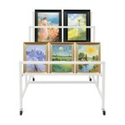 3-tier Art Storage Rack Paint Display Rack For Canvas prints posters 23kg 50lbs