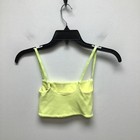 Free People Movement Crop Tank Womens Neon Yellow Top Athleisure Usa Made Xs S