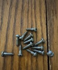  6 X 1 2    Wood Screws Slotted Round Head Plain Steel Furniture Repair Hardware
