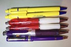 Lot 6 Pharmaceutical Plastic Promo Drug Rep Pens  New Ink  Collectibles