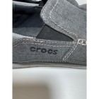 Crocs Men   s Walu Slip-on Comfort Loafers Gray Sz 9 Preppy Casual Moc Toe 