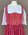Wenger Saltzburger Trachten Dirndl Dress Blouse Austria 60s Sz 46 10 Octoberfest