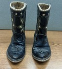 Vintage 1960 s Acme Baby Childs Shorty Pee Wee Inlay Stitch Western Cowboy Boots