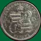 1883 Kingdom Of Hawaii Quarter Almost Uncirculated Au Coin  50699