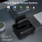 2 5 3 5  Hdds Ssds Hard Drive Docking Station Dual Bay Offline Clone Up To 2x20t
