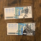 2 Pack Pope Leo Xiv Pope Francis Million Euro Note Collectible Bills With Cases