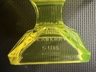 Rare Vintage Clark s Teaberry Gum Display Stand - Vaseline Uranium Glass
