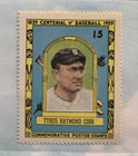 1939 Centennial Stamps   15 Tyrus Raymond Cobb Nm Color  Focus    Edges Nice  