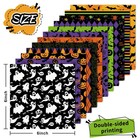 24 Sheets Halloween Pattern Paper Pumpkin Ghost Bat Scrapbook Specialty Paper Do