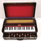 Bina 17 Deluxe 42 Keys Harmonium Wooden 3 1 2 Scale Indian Instrument