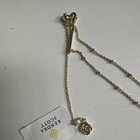 Kendra Scott Football Helmet Mother Of Pearl Pendant  gold  Necklace Adjustable