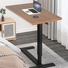 Heavy-duty Rolling Cart Overbed Bedside Table Laptop Desk Medical Home Bed Tray 