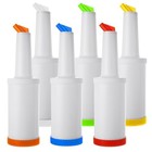 6pack Fruit Juice And Liquor Pour Bottles  Colorful Juice Pouring Bottle