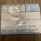 The Cure Concert Ticket Stub 1987 7 10 87 Seattle