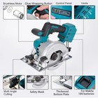 Hormy 5 Inch Cordless Circular Saw 18v 5800 Rp With Battery And Charger Set New