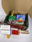 Fisher Price Little People Christmas On Main Street Holiday Set B5861 With Box