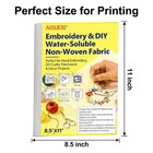 Stick And Stitch Water Soluble Embroidery Paper 8 5 X 11 4 Pack