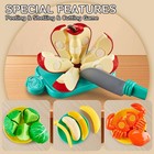 85pc Pretend Play Food Sets For Kids Kitchen  Cutting Toy Food With 2 Baskets   