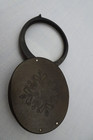 Antique Magnifier In Decorative Company Logo Bakelite Case Magnifying Glass