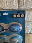Speedo Trigger Adult Swim 2 Pair Goggles Low Profile Anti Fog Uv Latex Free