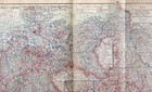 Italian Campaigns Wwi Map Alps Venice Front 1915-1918  11 X 15 Antique Atlas Map