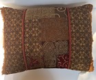 Croscill Galleria Accent Pillow Corded Red Gold Brown Home Decor 19   x 14    Read