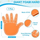 Giant Foam Hand  High Five Finger 16 9 X 15 6    1 Pcs   Eva   Orange