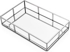 Mirror Tray  Silver Perfume Tray  Decorative Tray  Metal Vanity Tray  Jewelry   