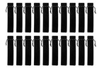 Horno 20 Pcs Velvet Drawstring Pen Pouch Sleeve Holder Single Pen Bag Case 