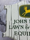 Vintage John Deere Lawn And Garden Equipment Porcelain Sign Farm 12   10 